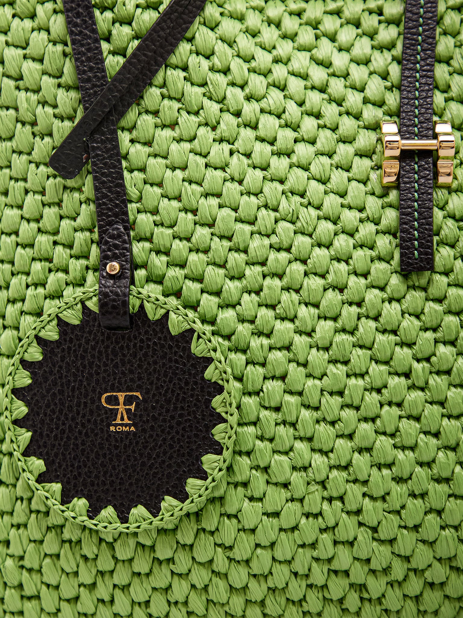 Maddalena Rafia Grande Apple Green