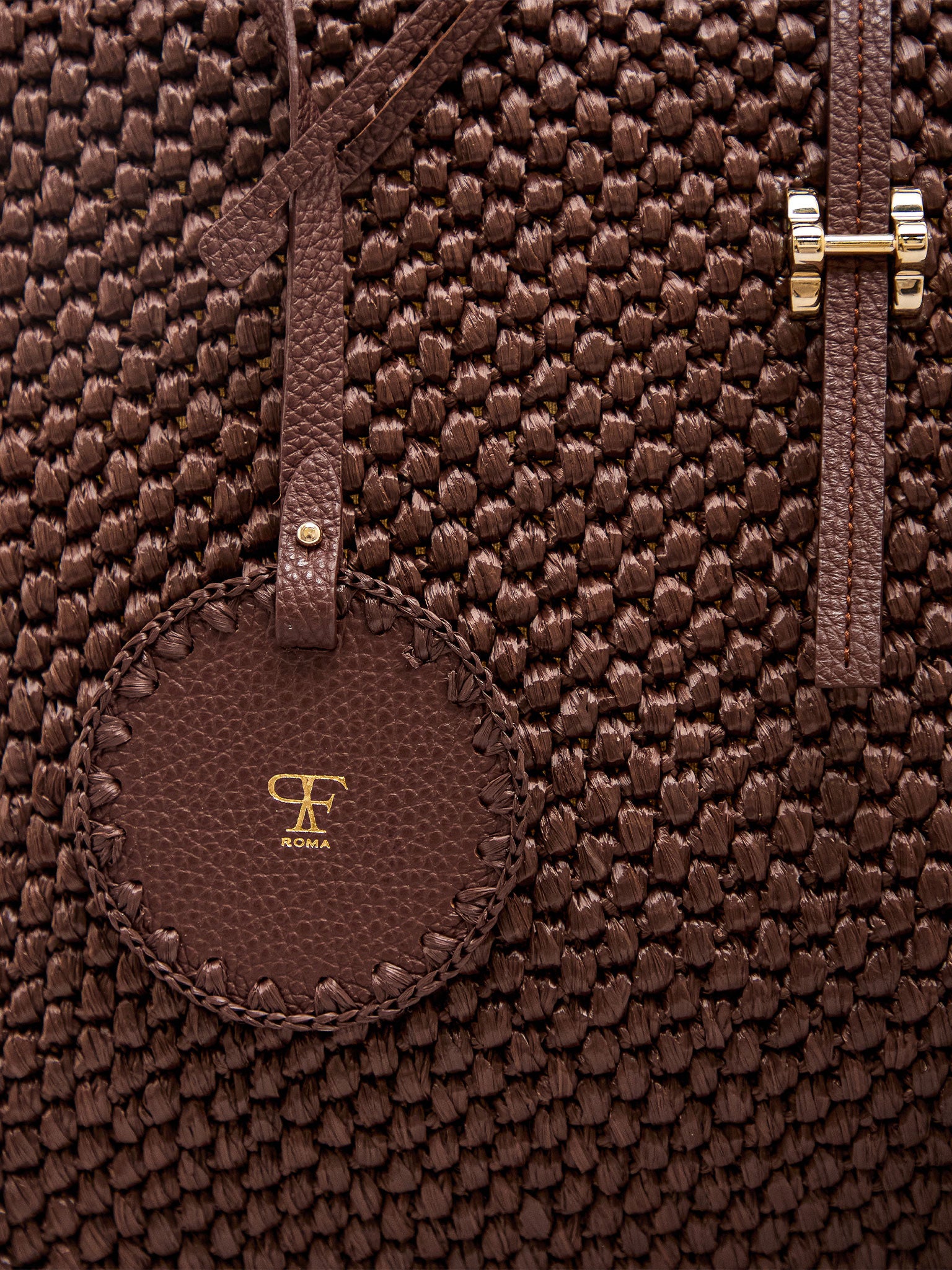 Maddalena Raffia Big Chocolate