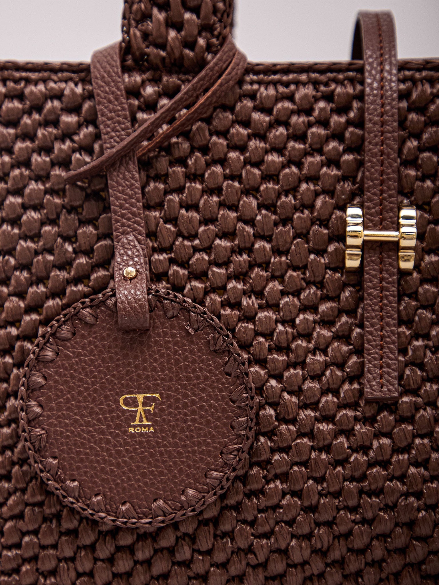 Maddalena Raffia Small Chocolate