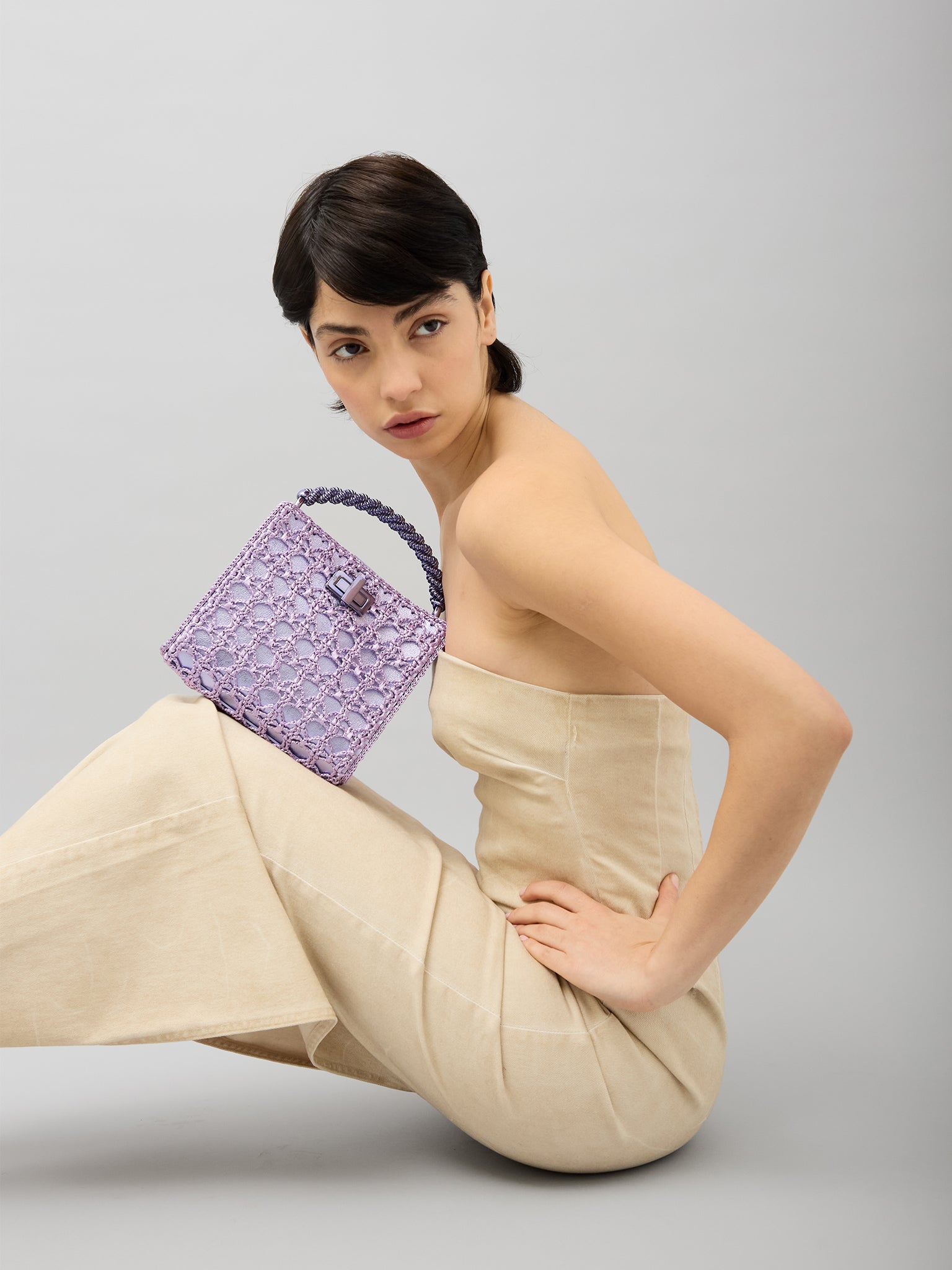 Sylvia Piccola Crochet Limited Edition Metallic Pervinca
