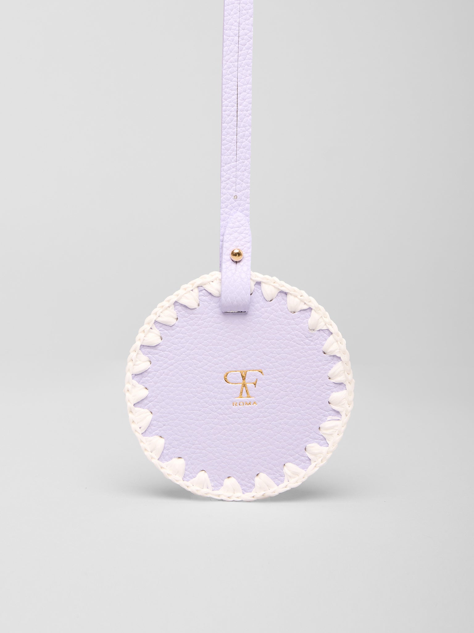 Charm for Bags Mirror White / Periwinkle