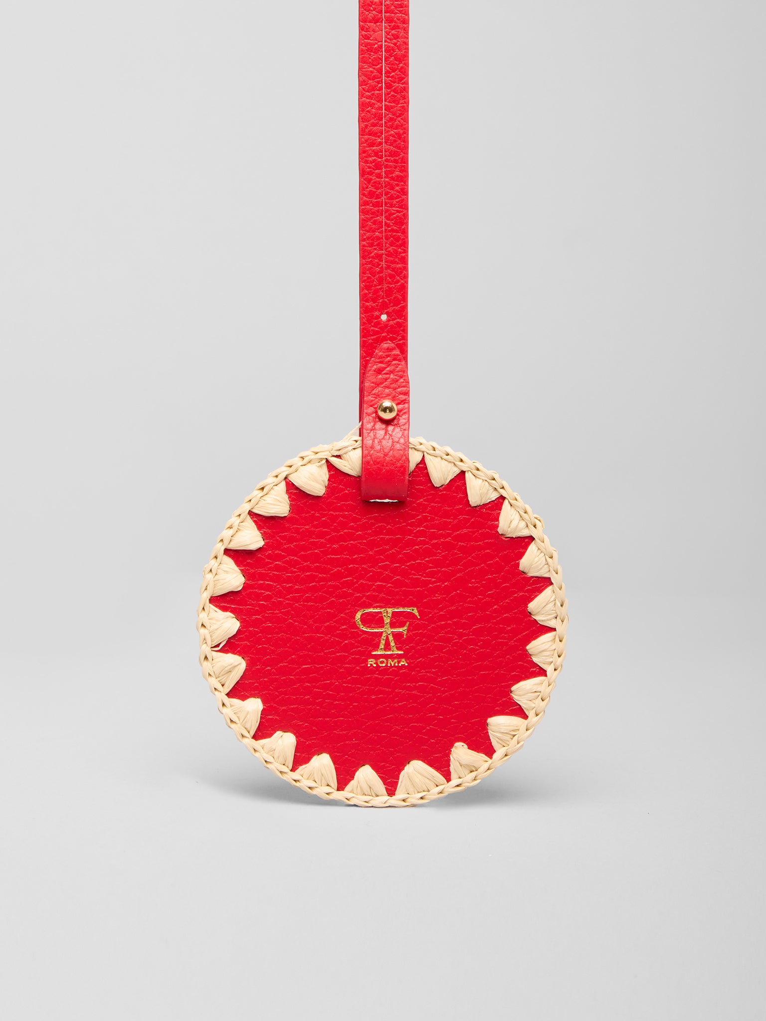 Charm for Bags Mirror Ice / Fire Red