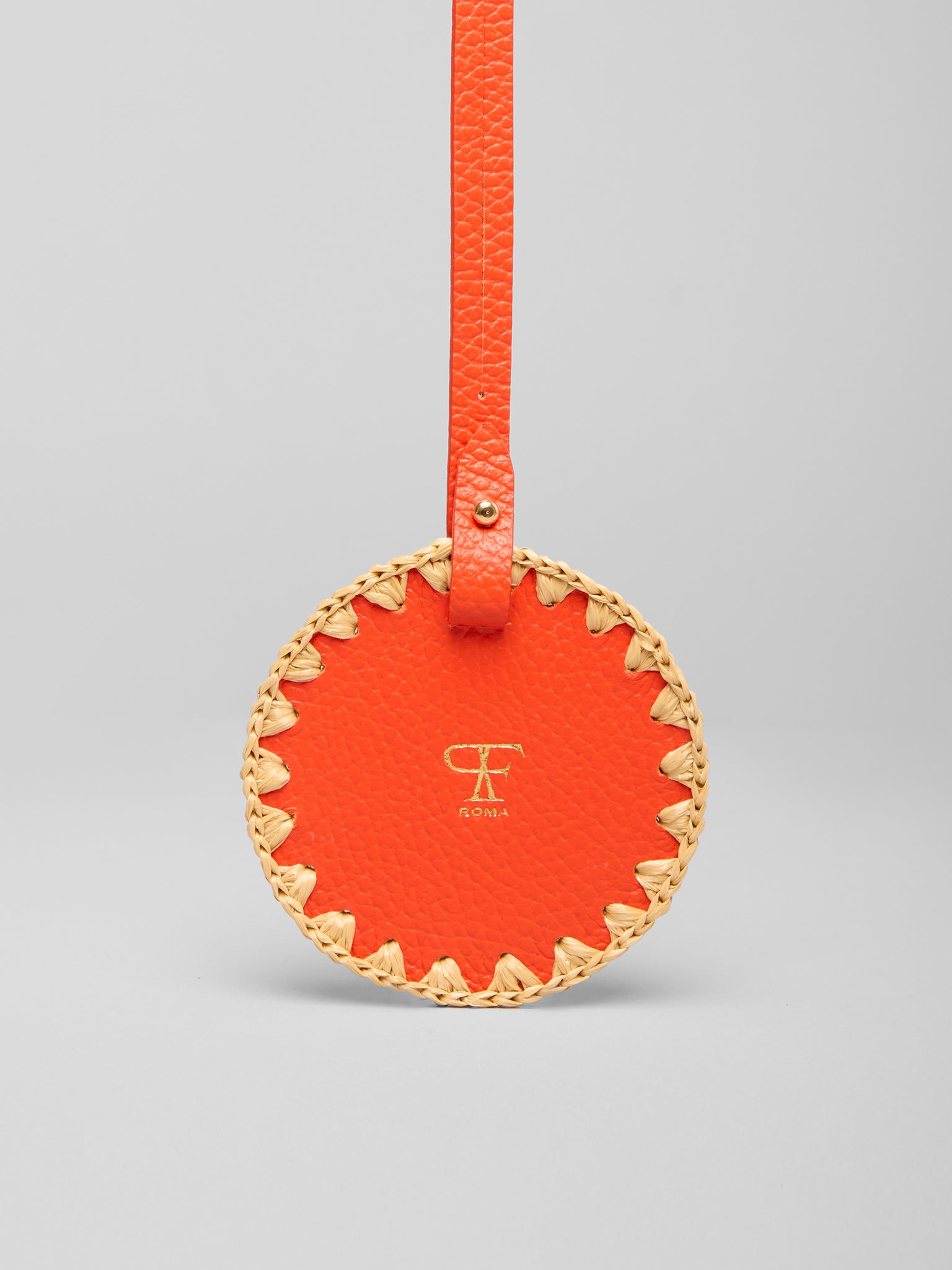 Charm for Bags Mirror Straw / Scarlet