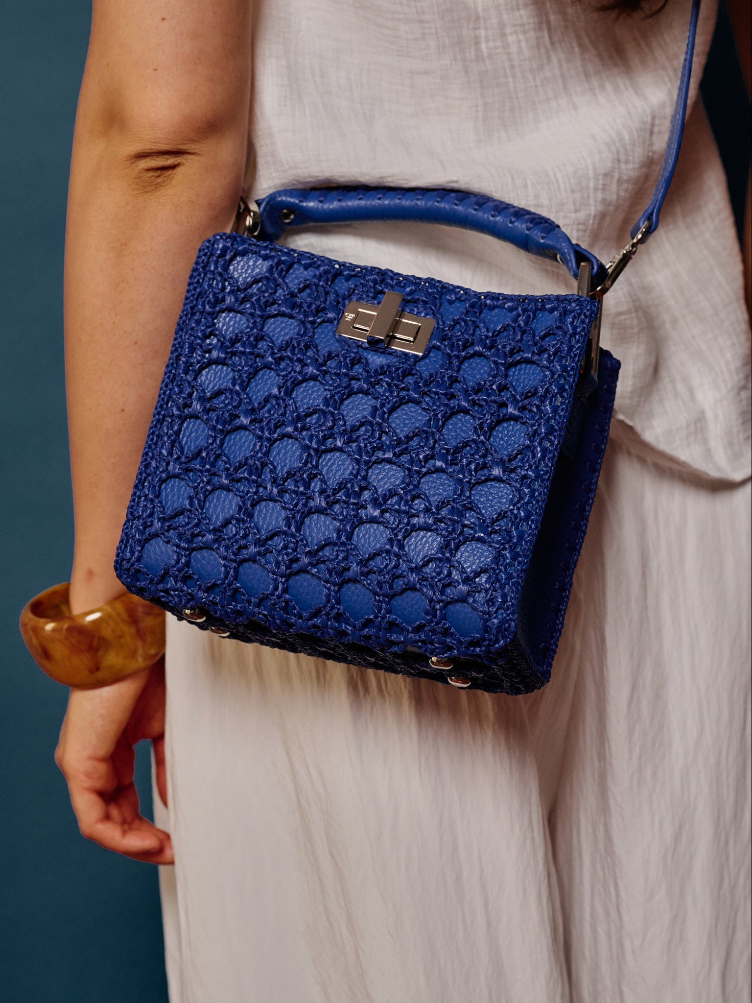 Sylvia Small Crochet Limited Edition Midnight Blue