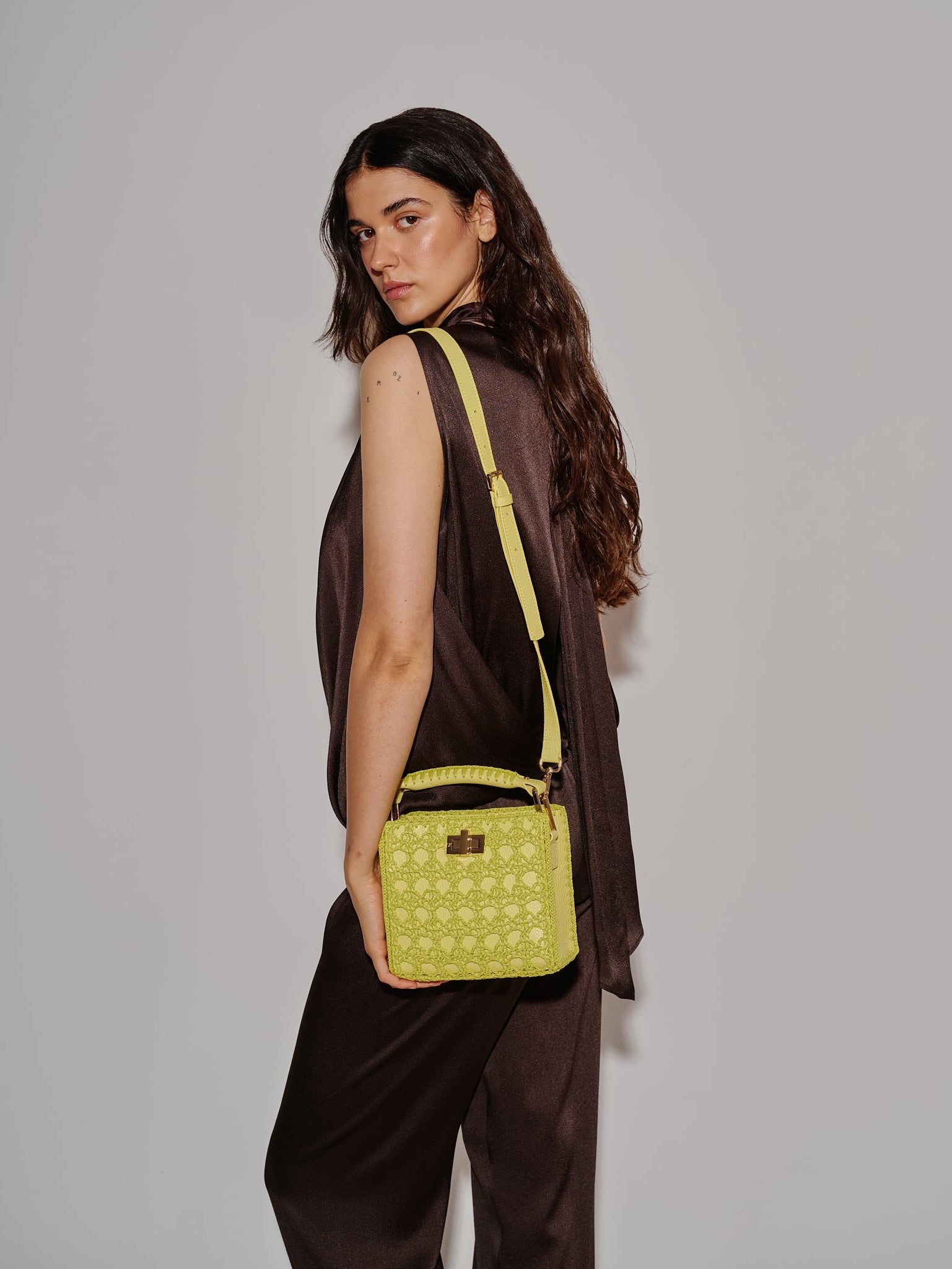 Sylvia Piccola Crochet Limited Edition Acid Yellow