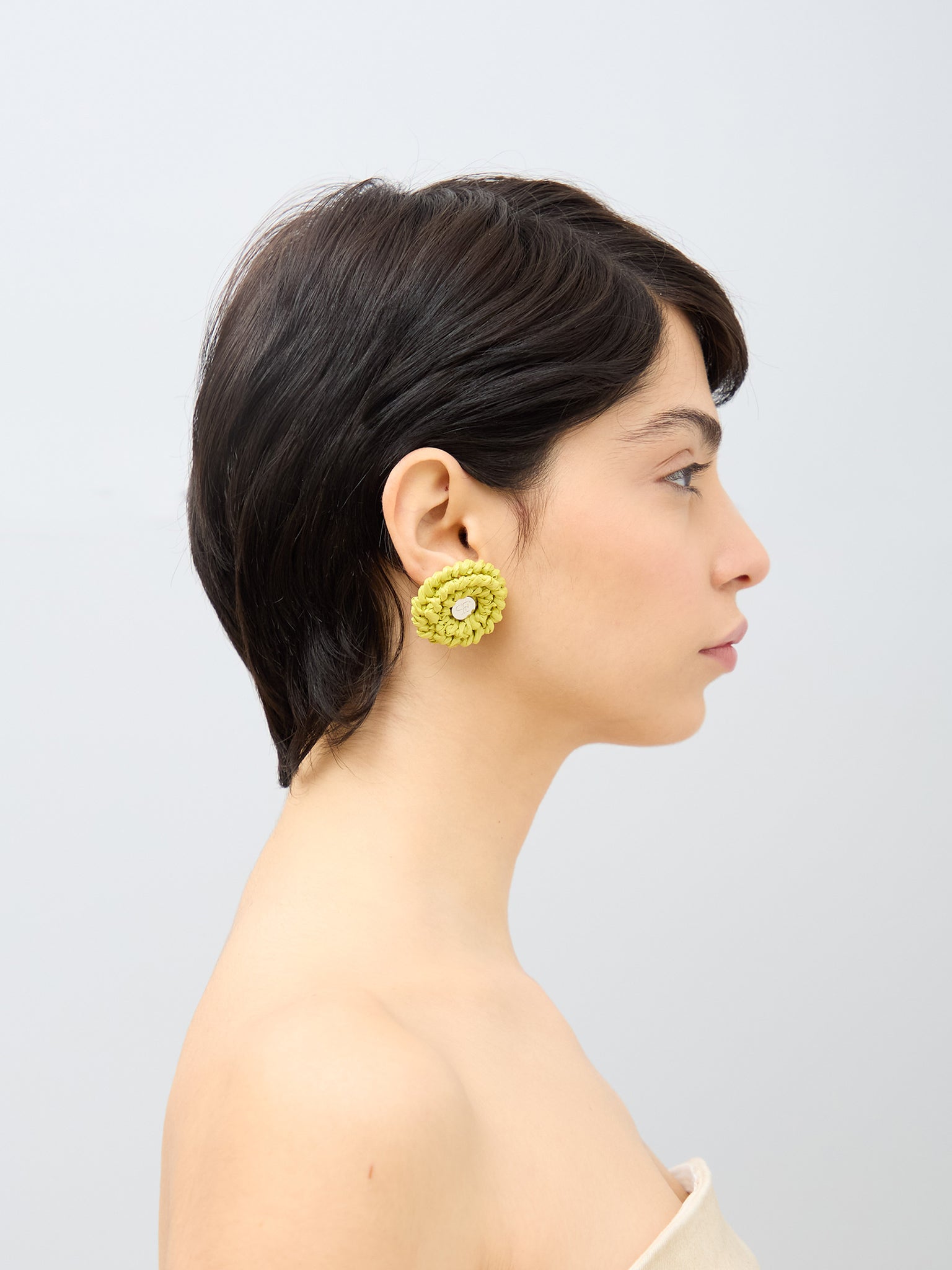 Earrings Fiore Acid Yellow