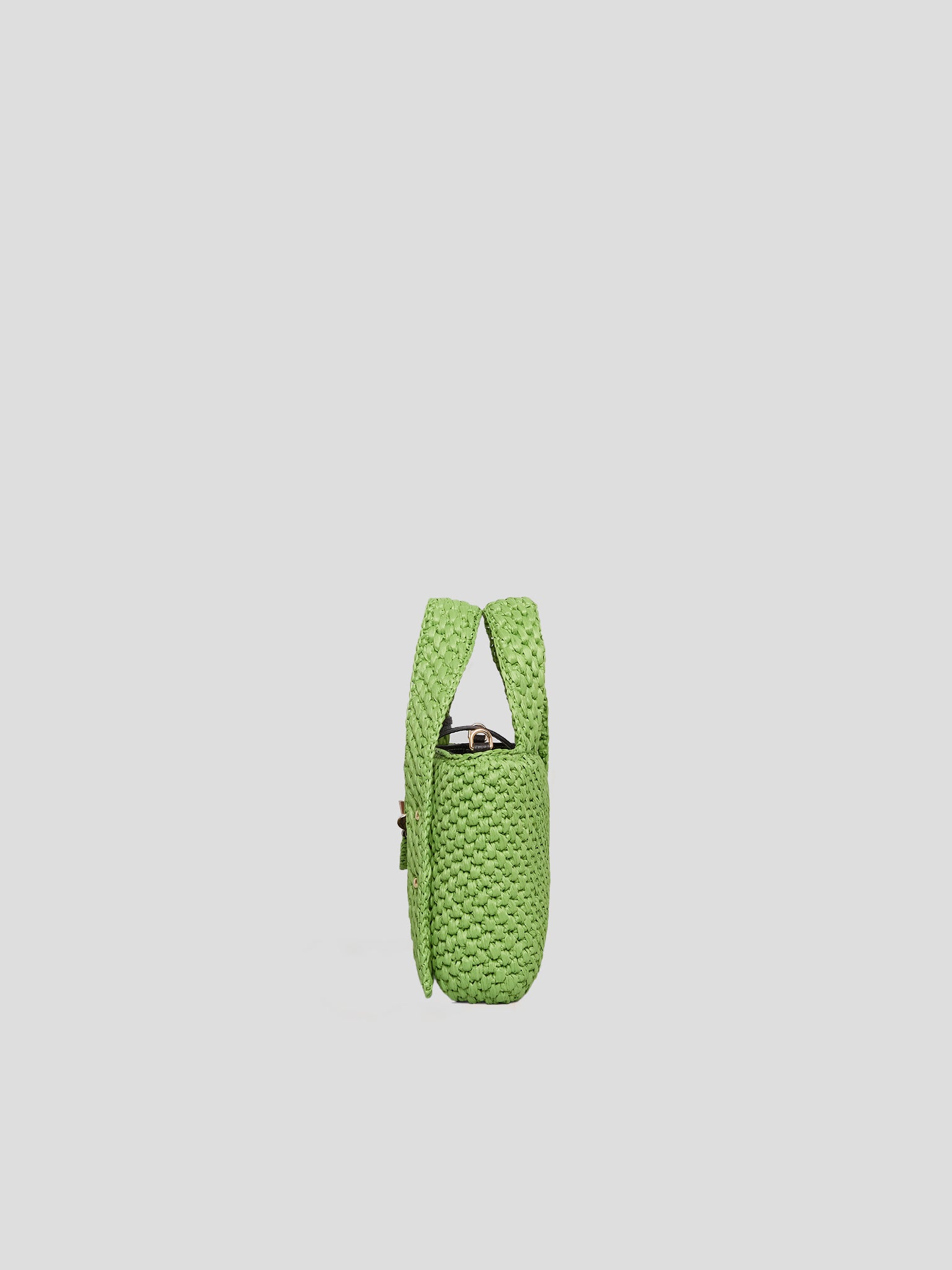Maddalena Raffia Small Apple Green