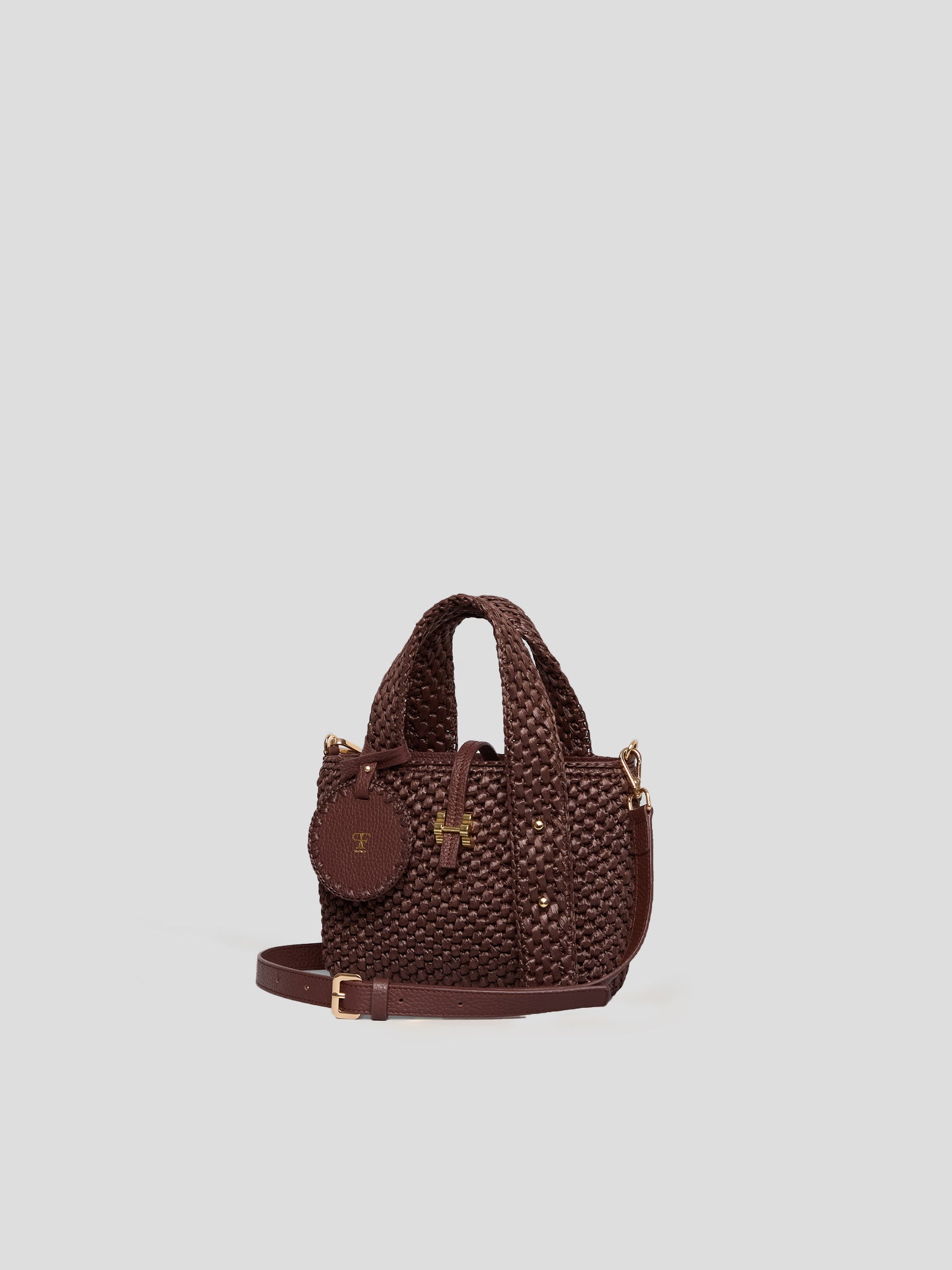 Maddalena Raffia Small Chocolate