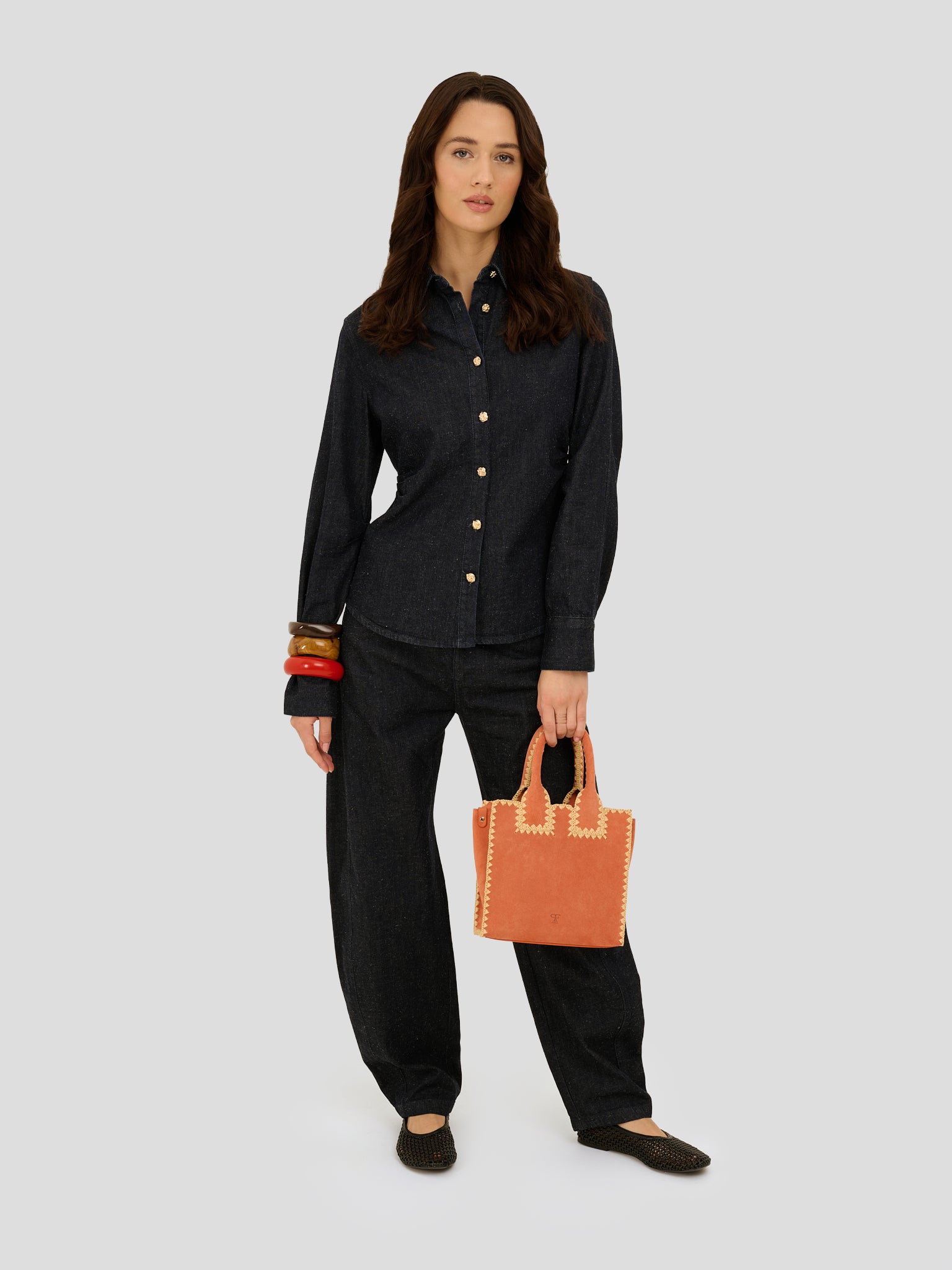 Laura Suede Orange Rust