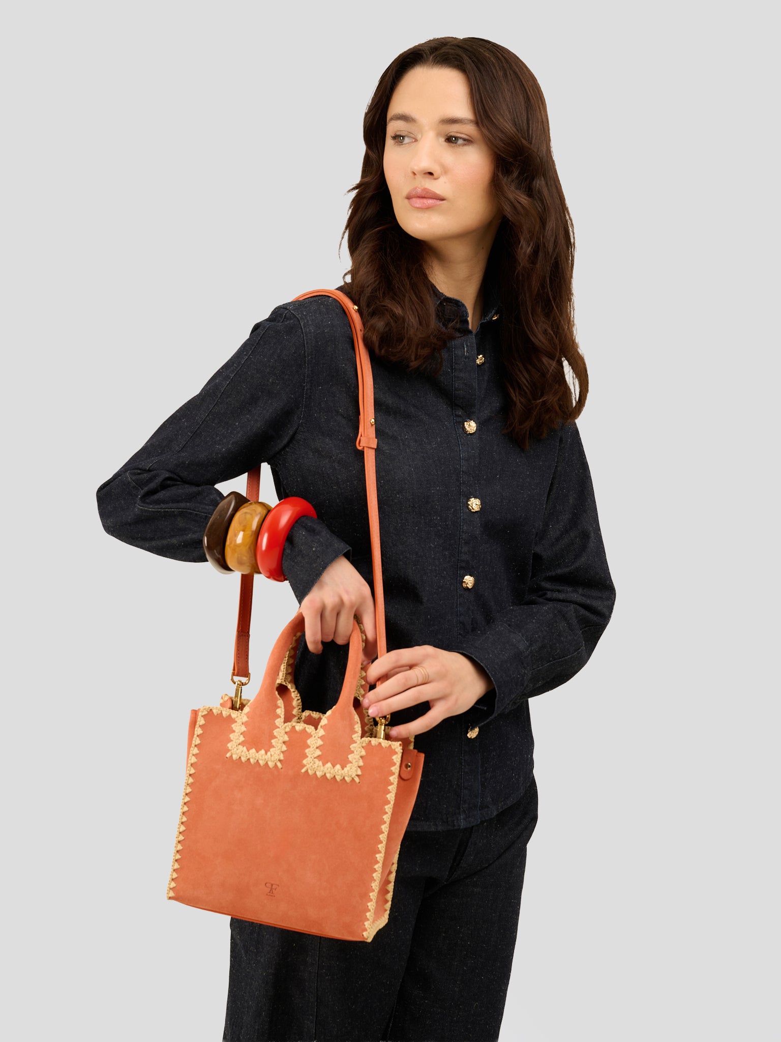 Laura Suede Orange Rust