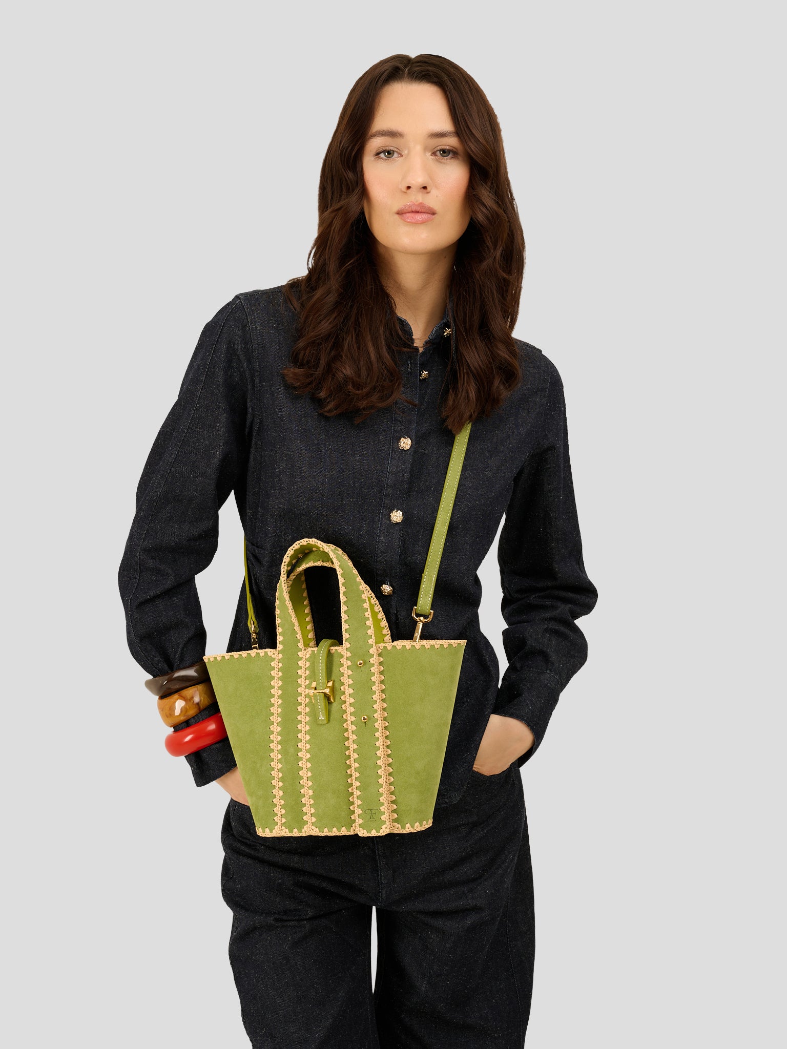 Maddalena Suede Cactus