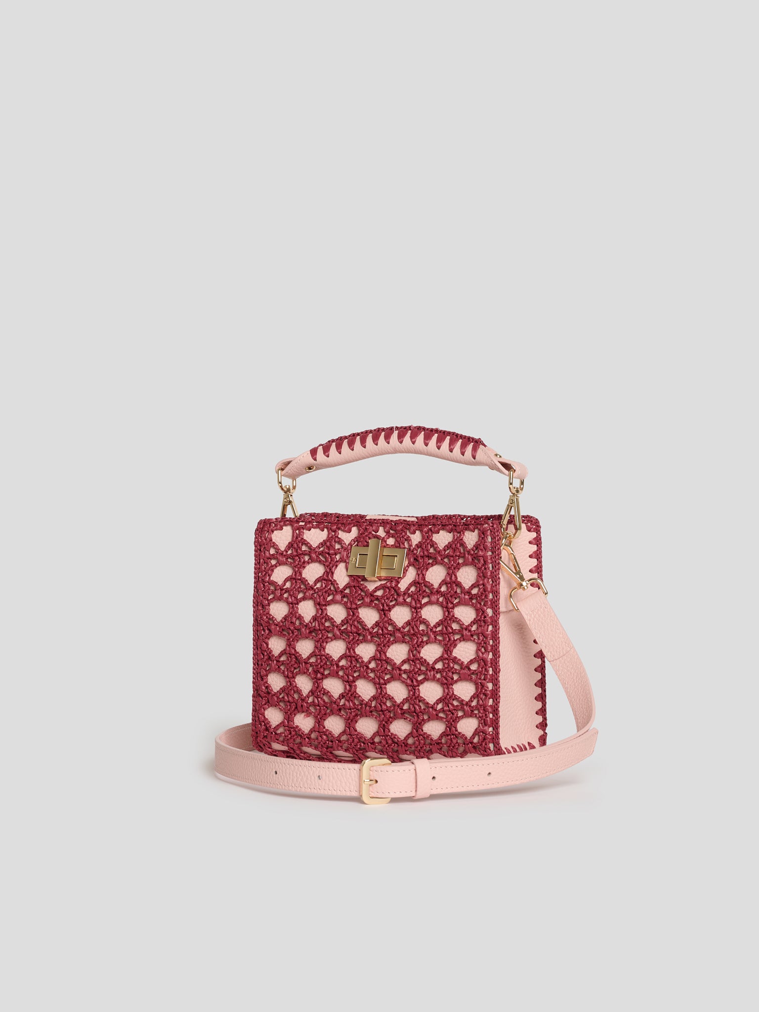 Sylvia Crochet Limited Edition Pink/Bordeaux