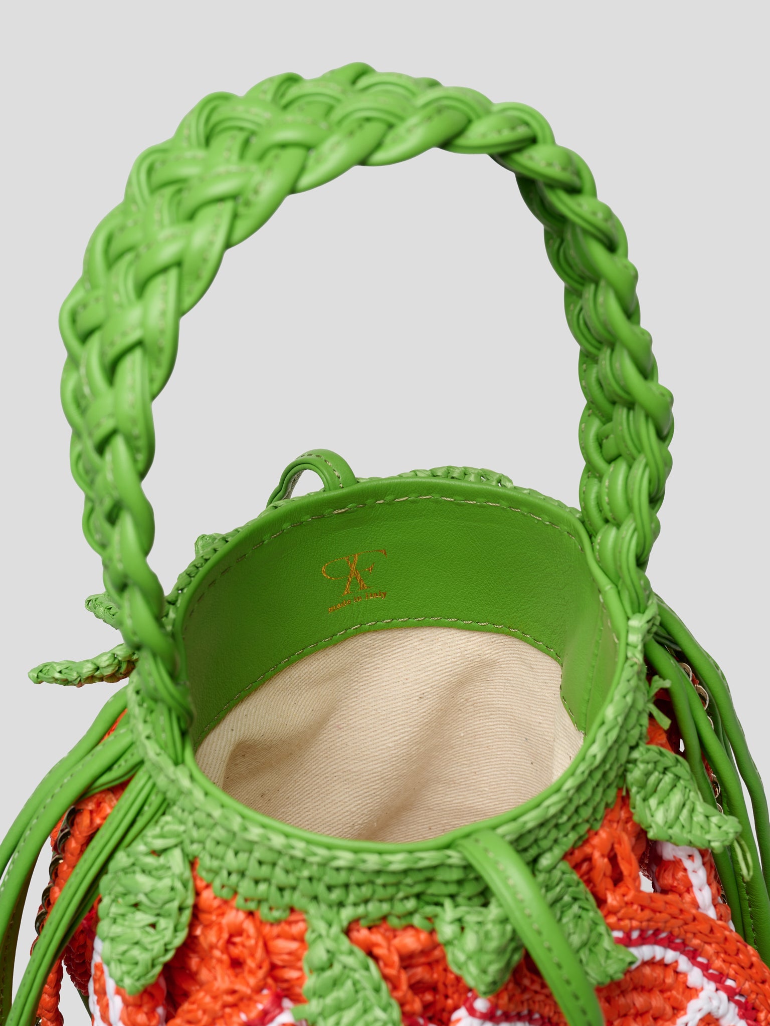 Orange Bucket Bag Arancione