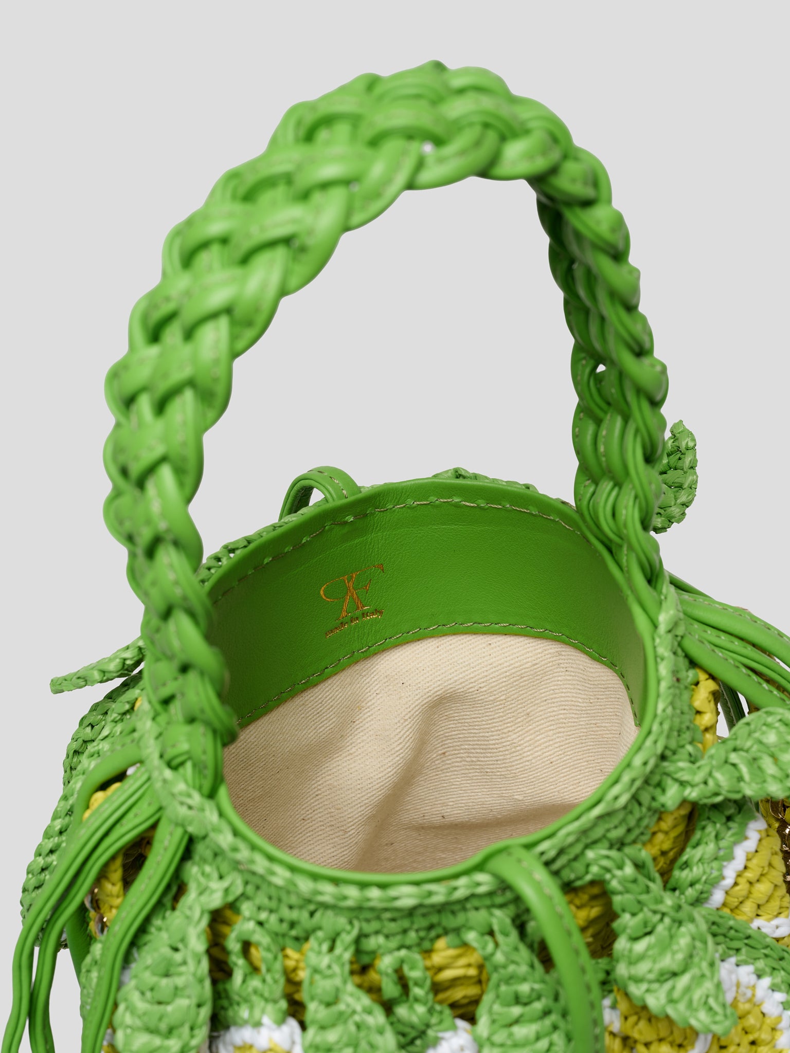 Lime Bucket Bag Giallo Acido