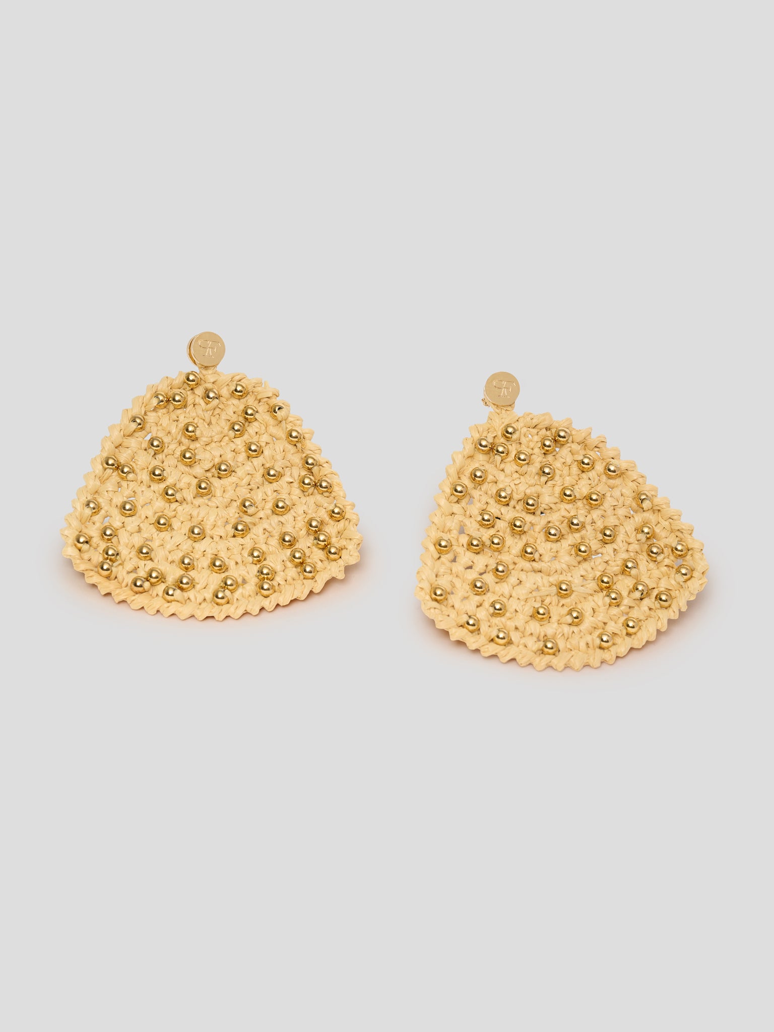 Earrings Beads Straw