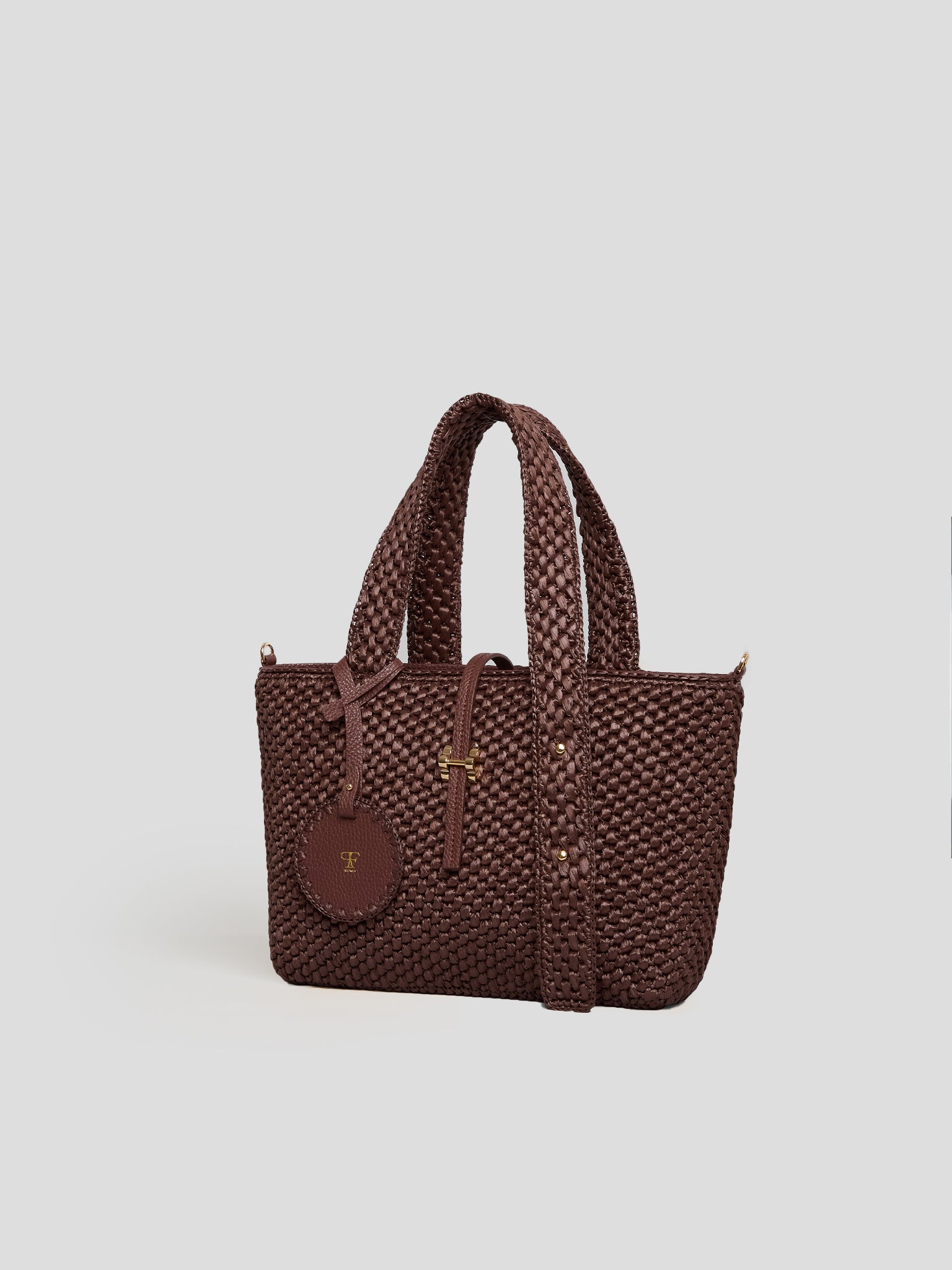 Maddalena Raffia Medium Chocolate