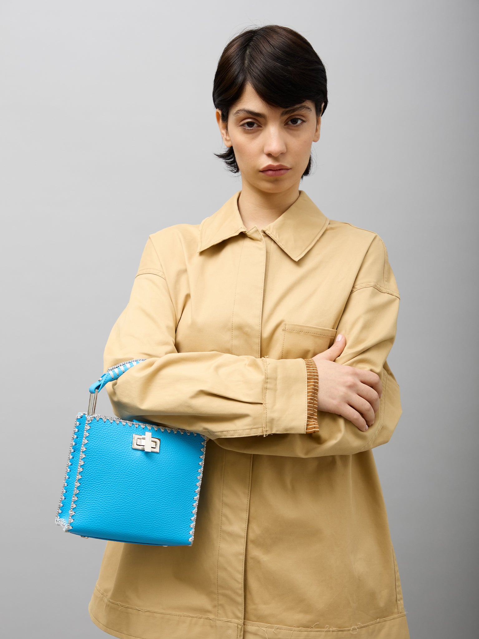 Sylvia Small Palladium FG Turquoise