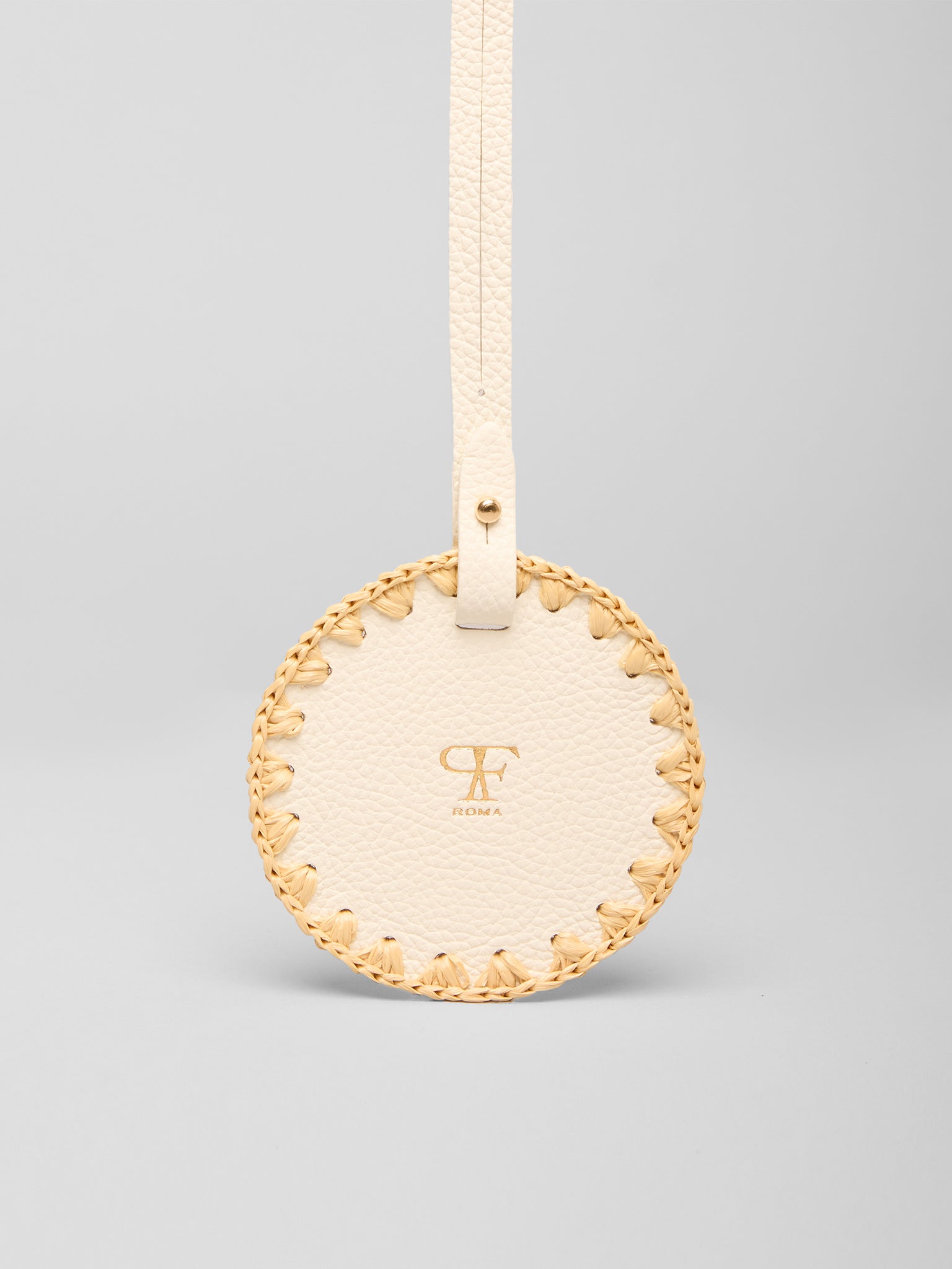 Charm per Borse Specchio Paglia / Latte