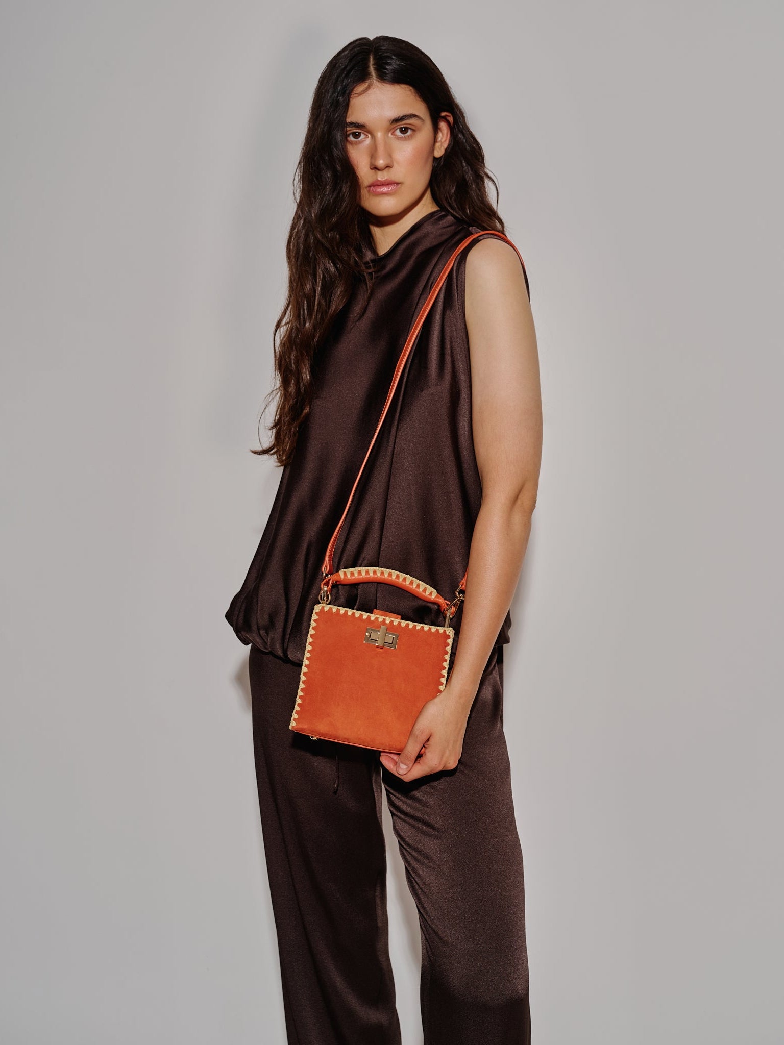 Sylvia Piccola FG Suede Mandarino