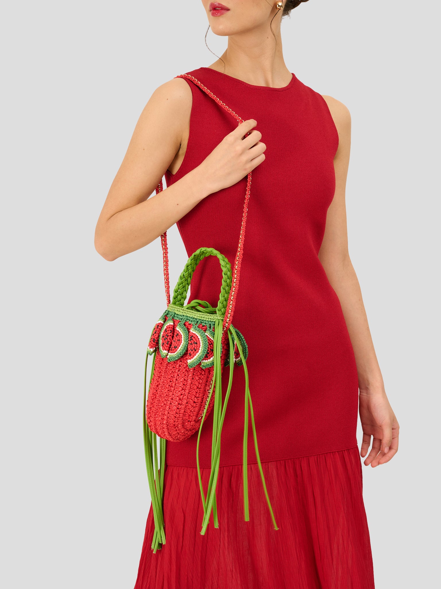 Watermelon Bucket Bag Rosso