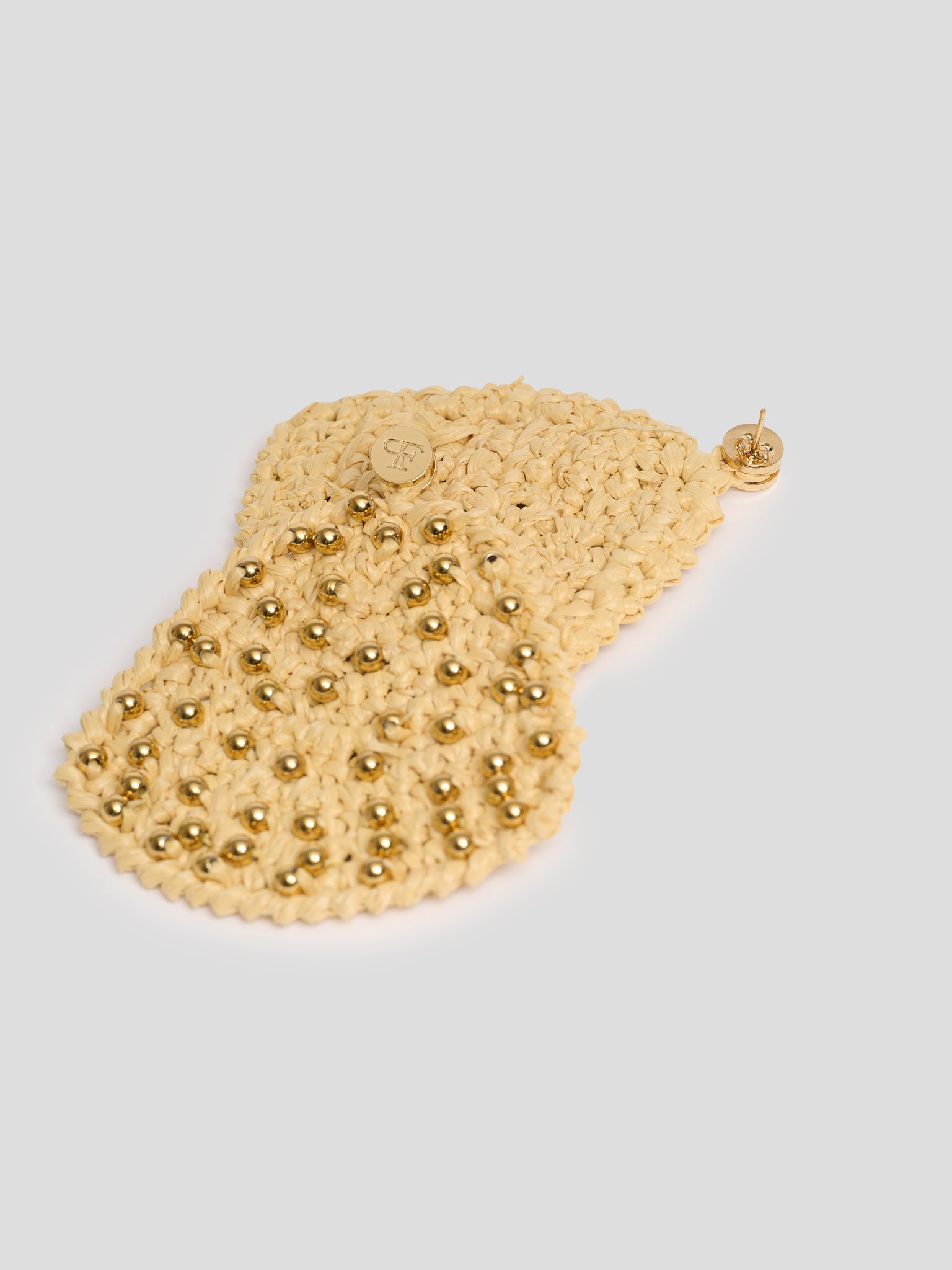 Earrings Beads Straw